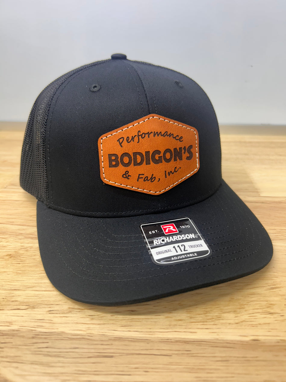 Bodigon's Performance & Fab Leather Patch Hat-New Logo